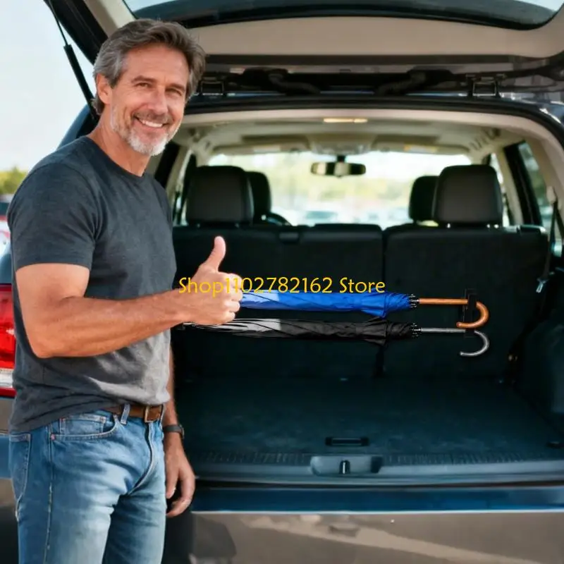 

547B Practical Auto Interior Organizers Waterproof Umbrellas Hook Attaches To Without Damaging Upholstery