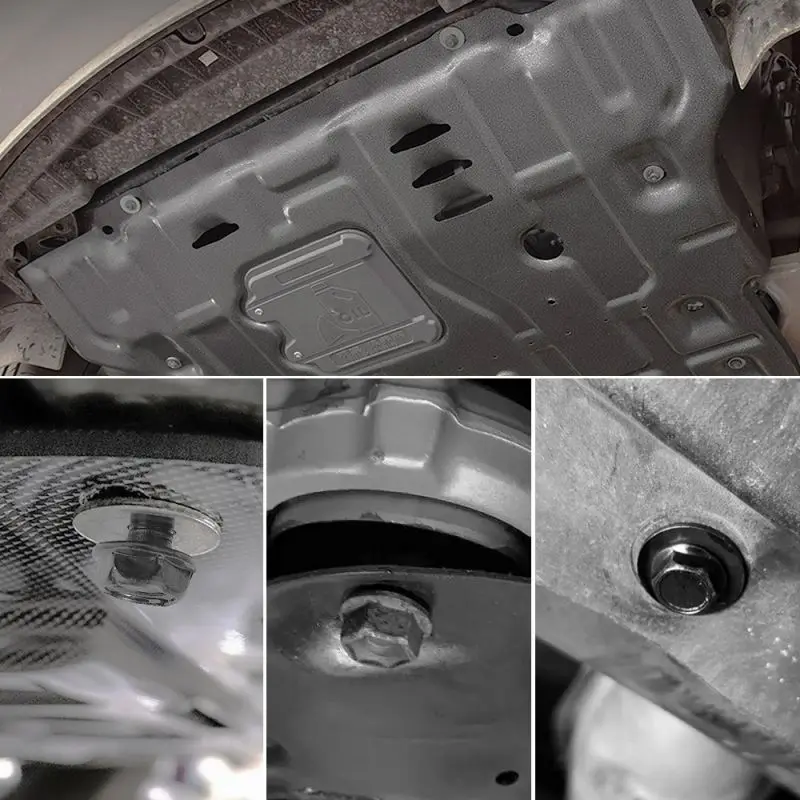 20 قطعة من مسامير جسم السيارة ومشابك U-nut M6 غطاء المحرك Undertray واقيات رذاذ الأرضية، غسالات المصد السحابة برشام المسمار