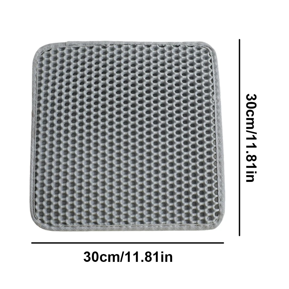 

Водонепроницаемый коврик для кошачьего туалета с защитой от скольжения, двухслойный, легко чистится, для кошек и котят