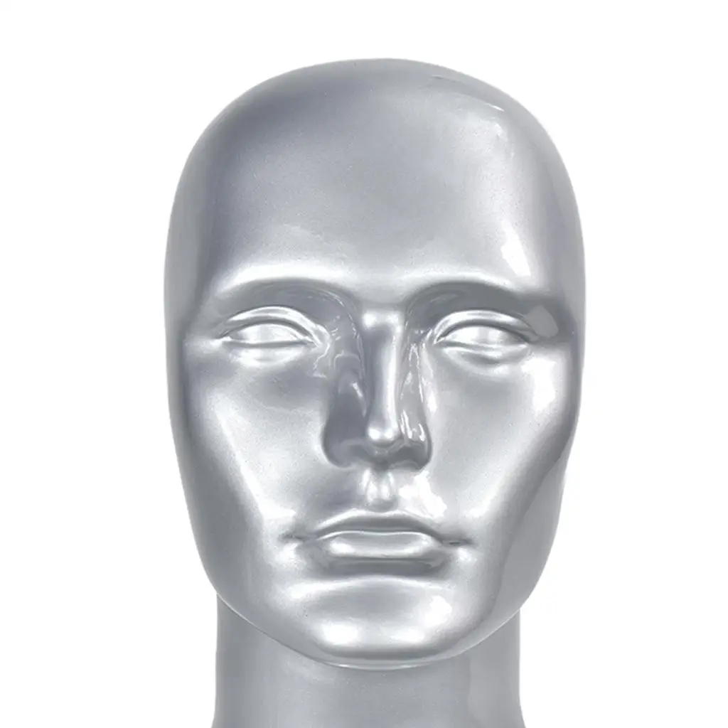 Espositore per sciarpe per cappelli in PVC per parrucche da uomo da 22 pollici