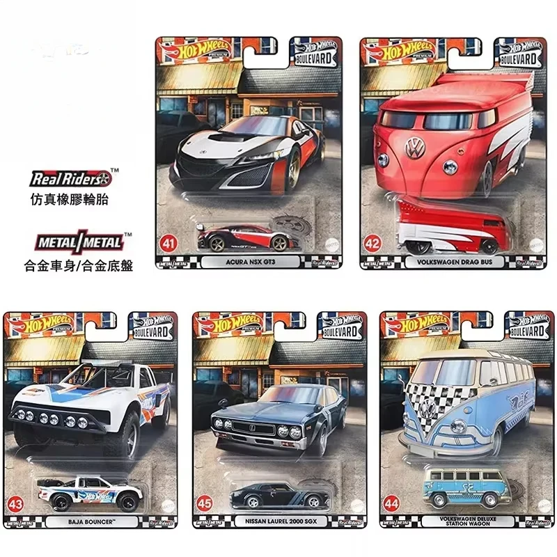 Original Hot Wheels Premium Car Boulevard Diecast 1:64 Voiture Nissan Skyline Volkswagen Mini Toyota Kids Boys Toys for Children