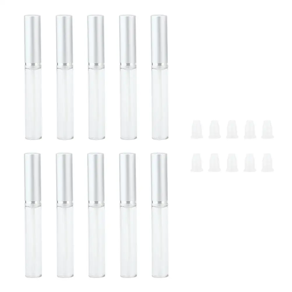 

10pcs 5ml Empty Eyelash Growth Liquid Bottles - Mascara Containers for DIY & for travel