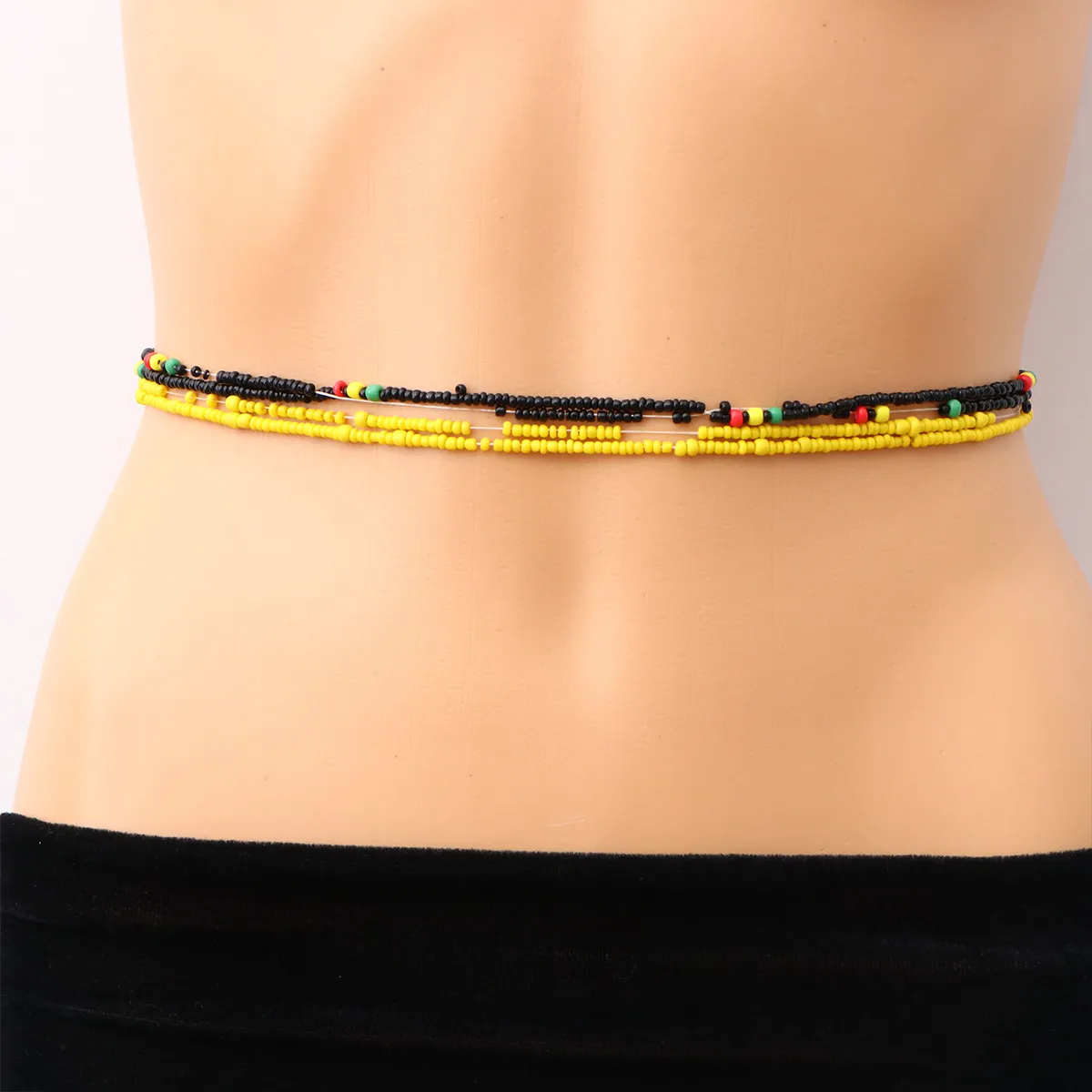 19Set Beaded Waist Chain Glass Belly Chain for Women Comfortable Lightweight Stylish Waist Jewelry for Vacation Festival Dance