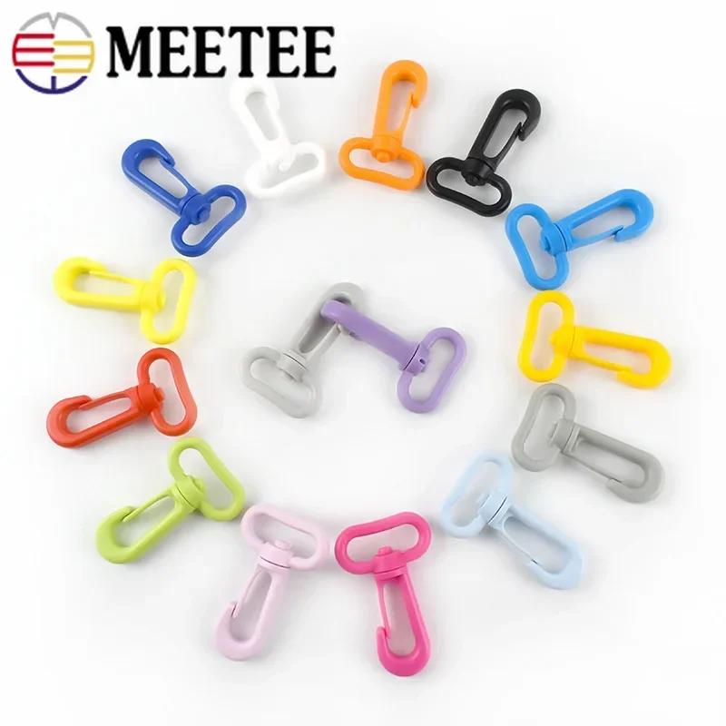 10/20Pcs 13/20/25/31mm Plastic Buckle Rotating Lobster Clasp Bag Strap Snap Clip Hook Dog Collar Carabiner Bags Parts Accessory