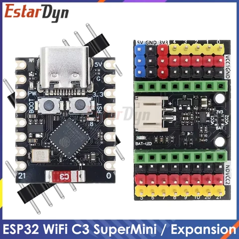 Плата разработки ESP32-C3 MINI Плата разработки ESP32 SuperMini Плата разработки ESP32-C3 Плата расширения WiFi Bluetooth макетная плата esp32 отзывы - №5