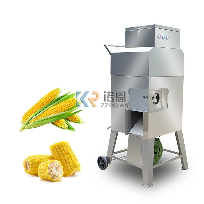 Industrial Automatic Fresh Corn Thresher Sheller Machine Small Sweet Corn Threshing Peeling Shelling Machine for Sale