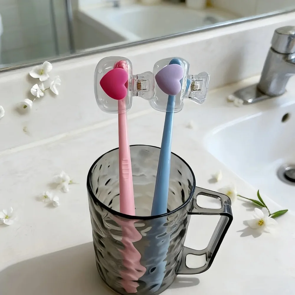 Portable Toothbrush Head Cover Protector Cap Dustproof Storage Clip for Toothbrush Bathroom Accessories