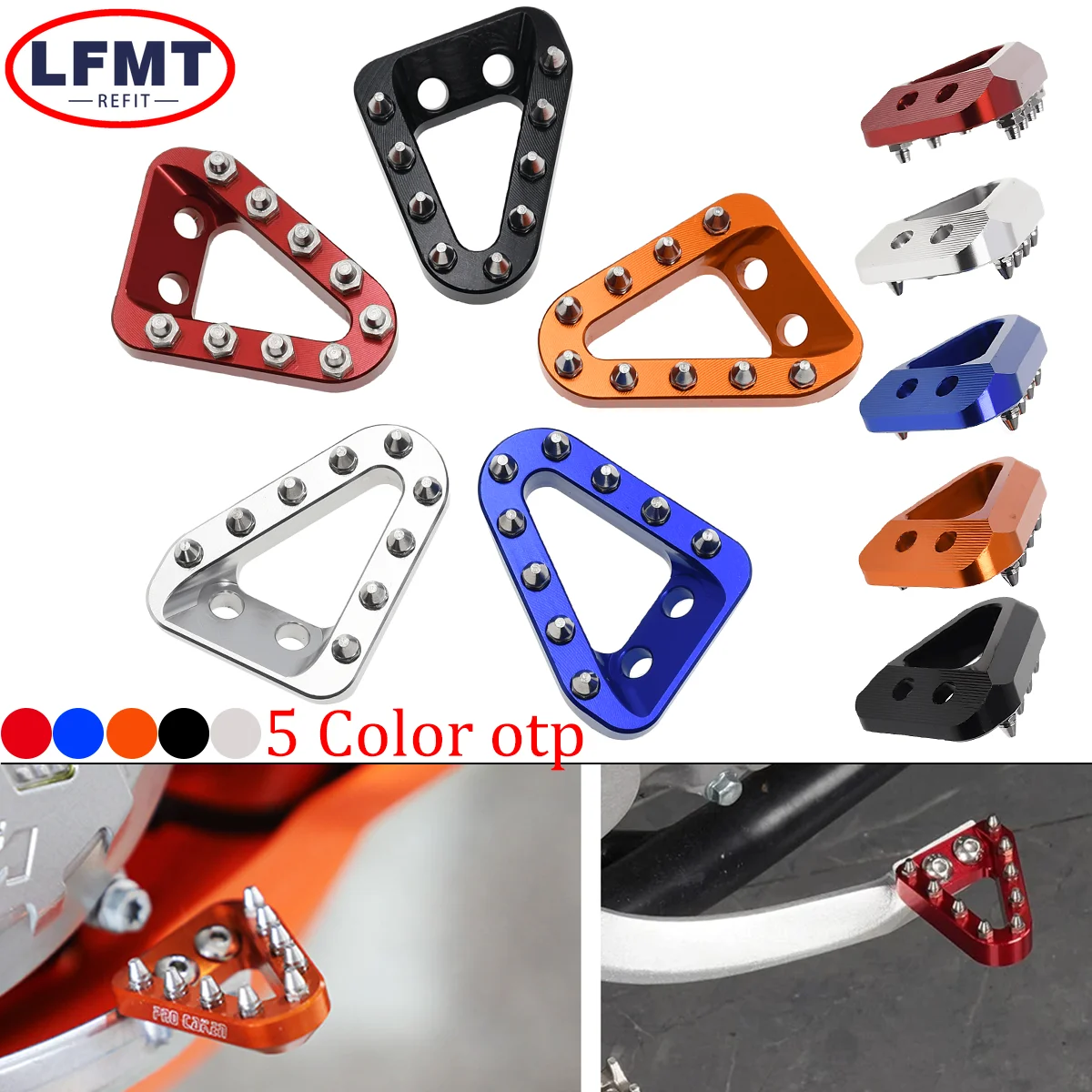 

Motorcycle Rear Brake Pedal Lever Step Plate Tip For KTM XCW EXC EXCF SX SXF XC XCF125 150 250 300 350 400 450 500 2008-2016