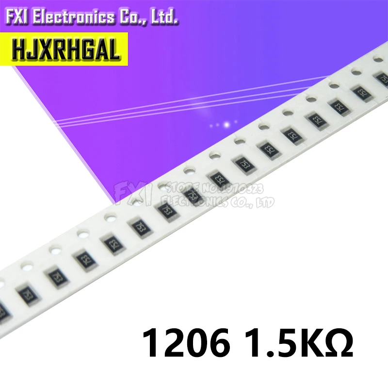 5000 Uds 1206 0R ~ 10M resistencia SMD 1/2W 0 1 10 100 150 220 330 ohm 1K 2,2K 10K 100K 0R 1R 10R 100R 150R 220R 330R ohm 5%