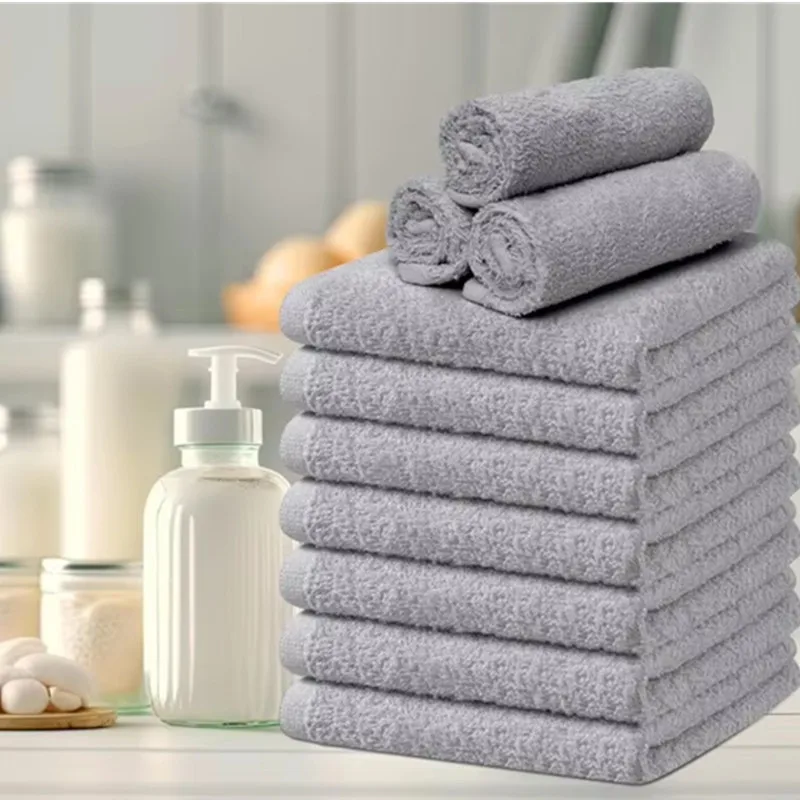 

100% Cotton Wash Cloths 360 Pack Grey - 12 X 12 Inches Ring Spun Cotton Facial Towels - Highly Absorbent Quick Dry Spa Towels