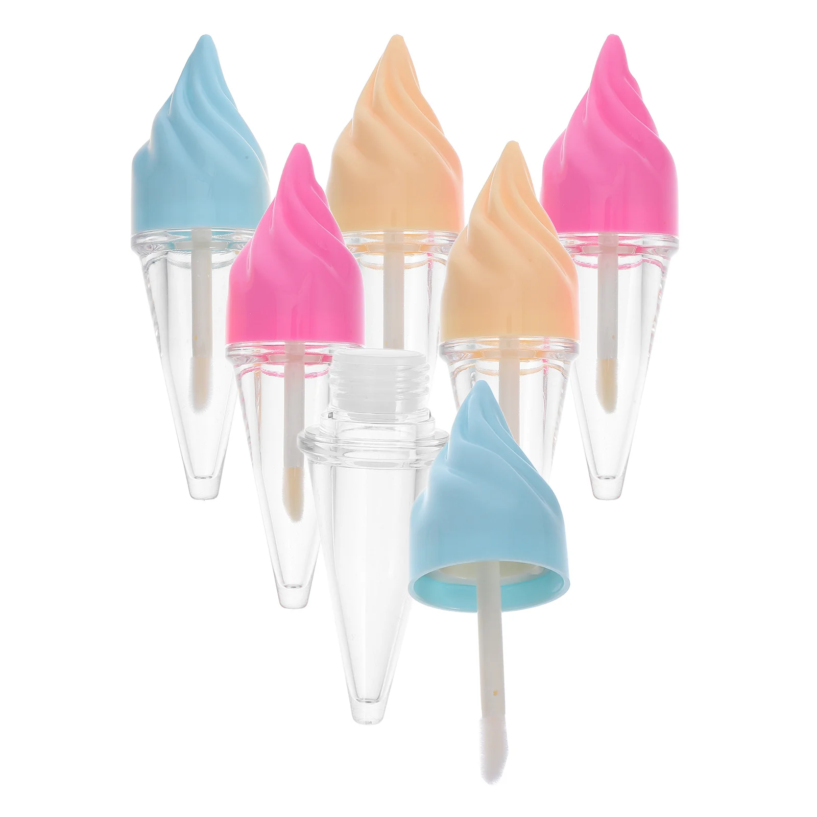 6 uds tubos de brillo de labios contenedores DIY plástico de alta calidad portátil para viajes y uso diario contenedores DIY botellas de crema labial