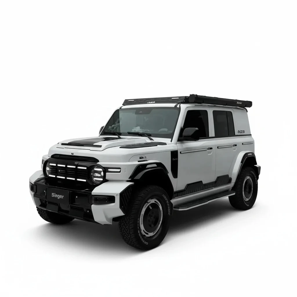 

Car Body Kit, PP PC Front Bumper And Rear Trunk Spoiler, Hussar Appearance Upgrades, Fit For Chery ICAR V23 2024 2025 Parts