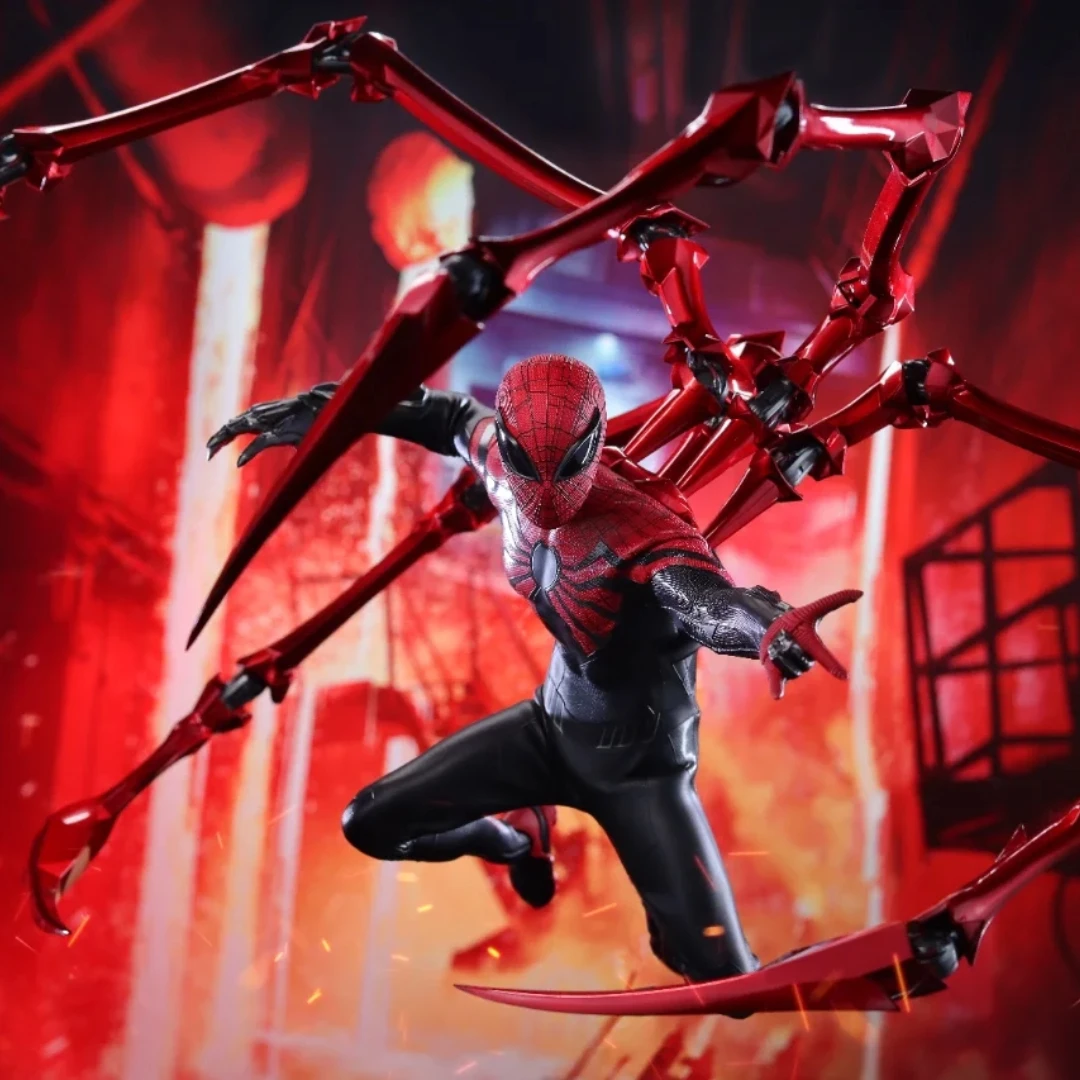 

In Stock Hottoys Ht 1/6 Marvel Comics Spider-Man 2 Peter Parker Research Extreme Battle Suit Vgm61 Anime Peripheral