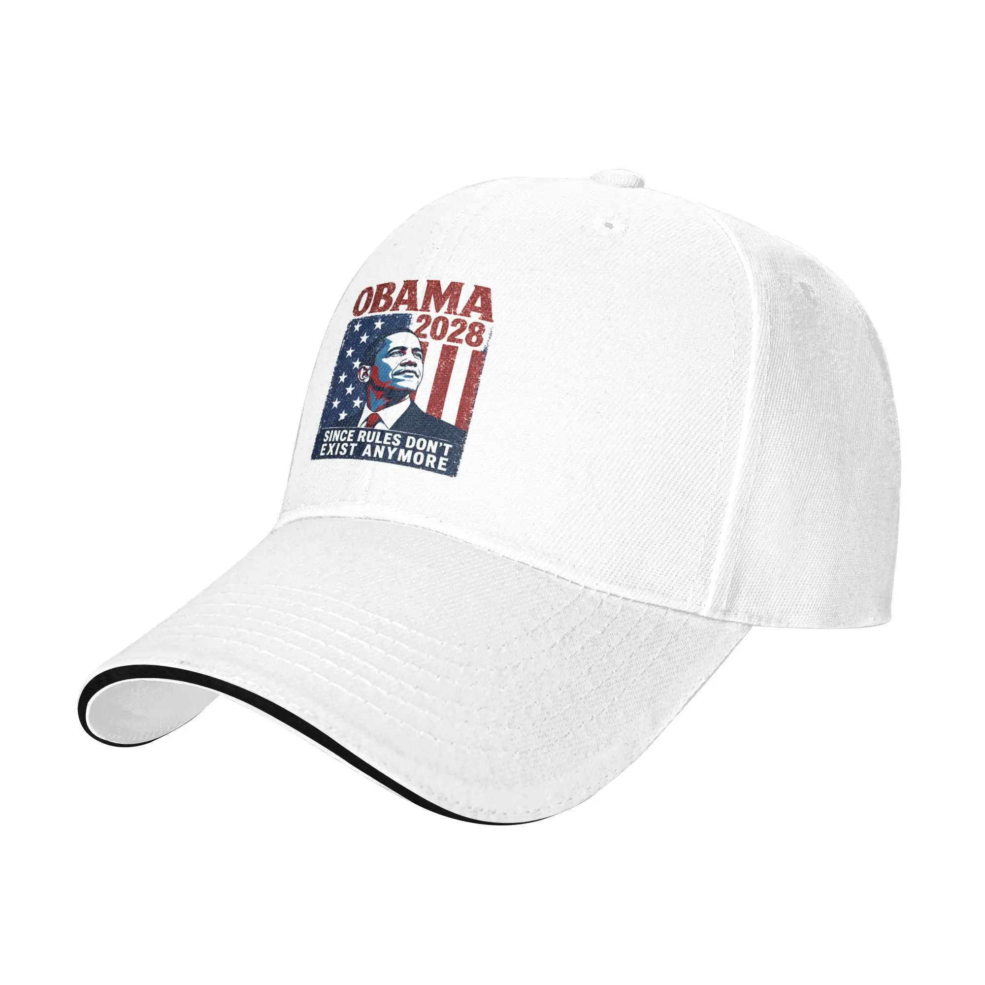 Obama 2028 Since Rules Don't Exist Anymore Baseball Cap Men Women Trucker Hat Sun Custom DIY Outdoor Sports Baseball Caps Gift