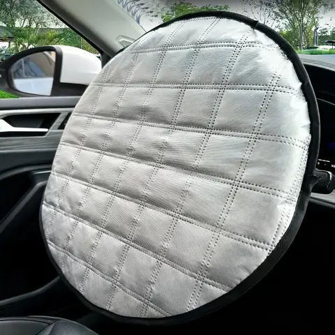 1 PCS Car Steering Wheel Cover for Summer Sun Protection, Heat Resistance, Suitable for Suv, Small Car, Multiple Models