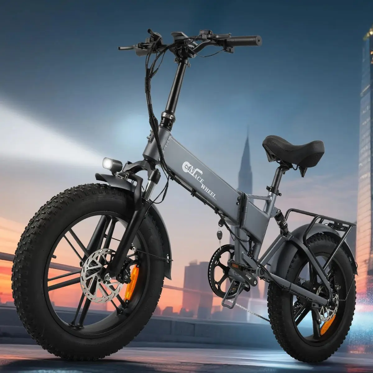 

Электрический горный велосипед Cmacewheel RX20 для взрослых, пиковая мощность 950 Вт, аккумулятор 48В 18Ач, запас хода 65 км, 20-дюймовые широкие шины, съемная конструкция