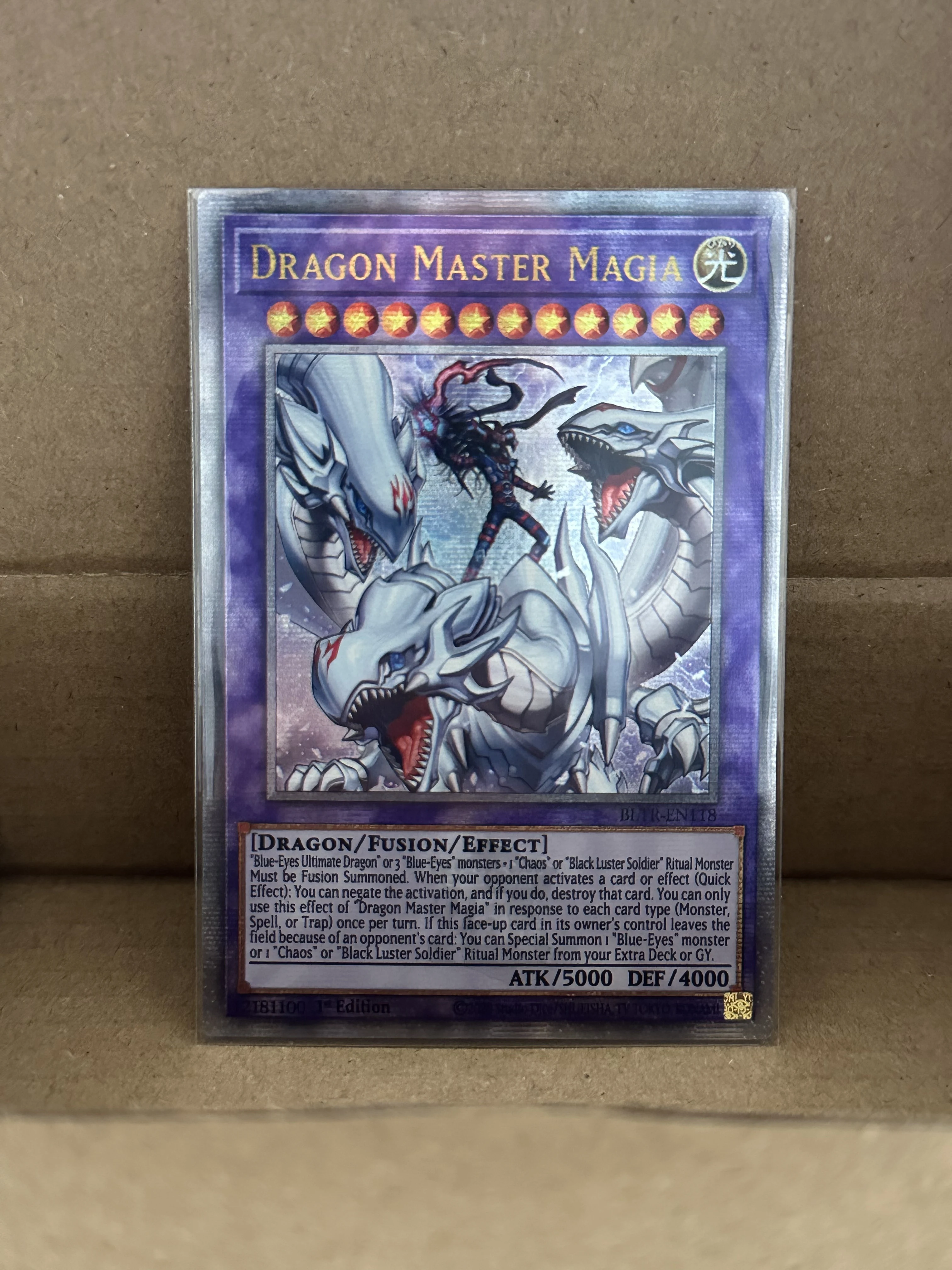 YuGiOh TCG Battles of Legend: Terminal Revenge BLTR 25th QCSER Dragon Master Magia Collection Gift Toy Card (Not Original)