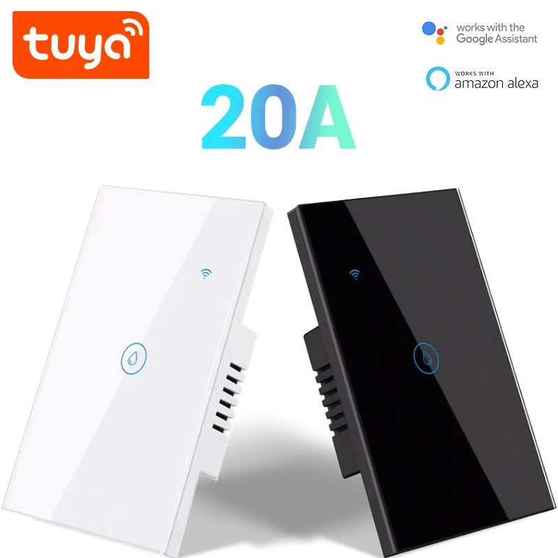 

Умный переключатель котла Tuya Wi-Fi, контроллер водонагревателя 20A, тип 120, приложение Smart Life Tuya, дистанционное управление Alexa Google Home