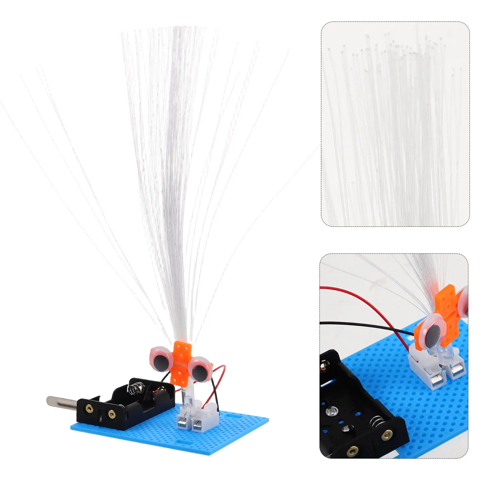 1Set DIY Fiber Optic Light Science Kit for Kids Stem Educational Experimental Learning Kit Hands-on Light Circuit Activities