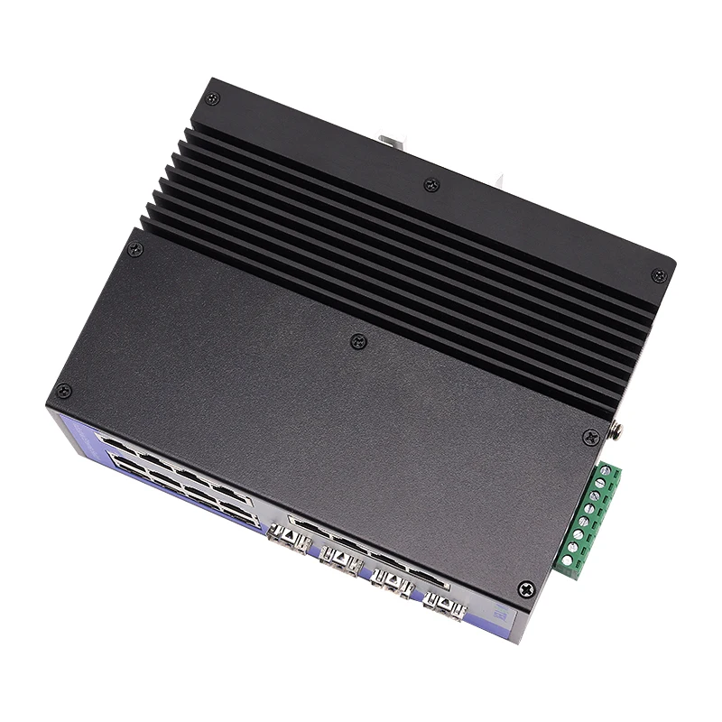 UOTEK 20 Ports Full Gigabit Unmanaged POE Ethernet DIN-rail Switch Low Power Consumption IP40 Protection UT-62020G-16GT4GP-BNF