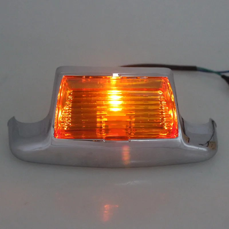 ل هارلي 1986-2008 FLSTC/1993-1996 FLSTN/1980-2013 FLHR دراجة نارية الجبهة/الخلفية الحاجز تلميح ضوء ABS البلاستيك ملحق #4