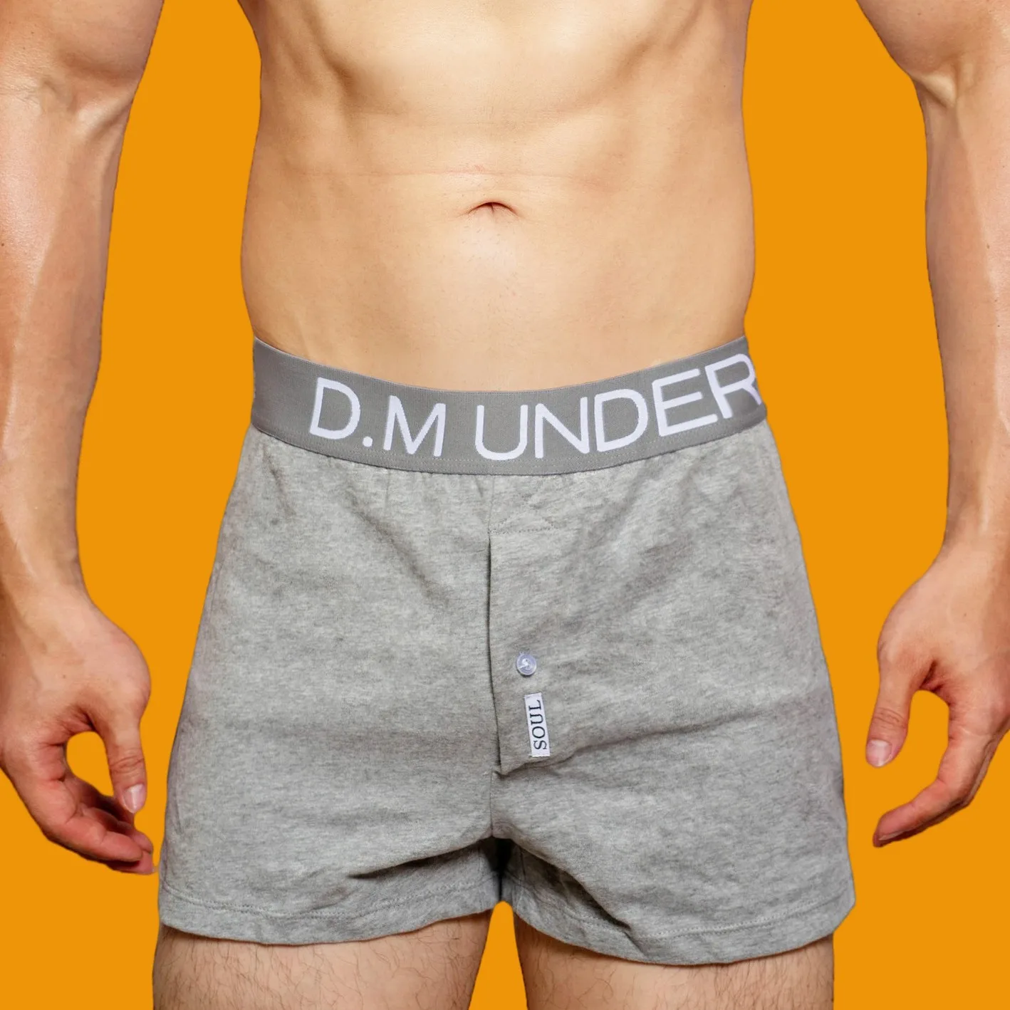 ملابس داخلية للرجال طباعة حروف الخصر بلون واحد ملابس أساسية للرجال سراويل آرو مريحة من القطن بيجامة منزلية سراويل بوكسر #2