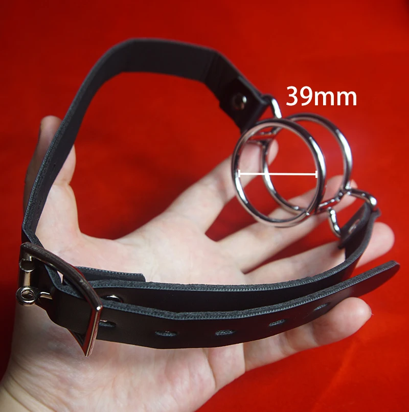 BDSM Mouth Ring Gag Deep Throat,Double Round Slave O-Ring Gags Bondage,Submissive Sex Toys for Couples,Restrsaints,Adult Games