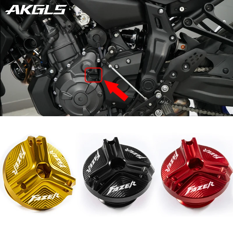 For Yamaha FAZER FZ6 FZ6R FZ1 FZ8 FAZER FZ750 FZR1000 Motorcycle Engine Oil Filler Cover Oil Filter Cover Protection Accessories