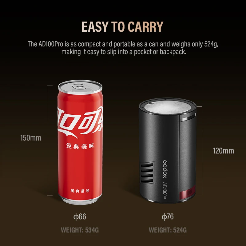 Godox AD100Pro مصباح يدوي خارجي 2.4G لاسلكي TTL HSS 100WS جيب جيب فلاش لكاميرا سوني نيكون كانون فوجي فيلم #2