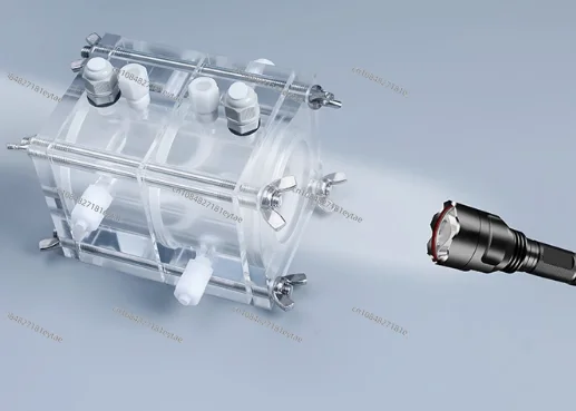 Plexiglass microbial reactor MFC standard fuel cell box Acrylic with quick interface EMC with electrolytic bayonet Electrocataly