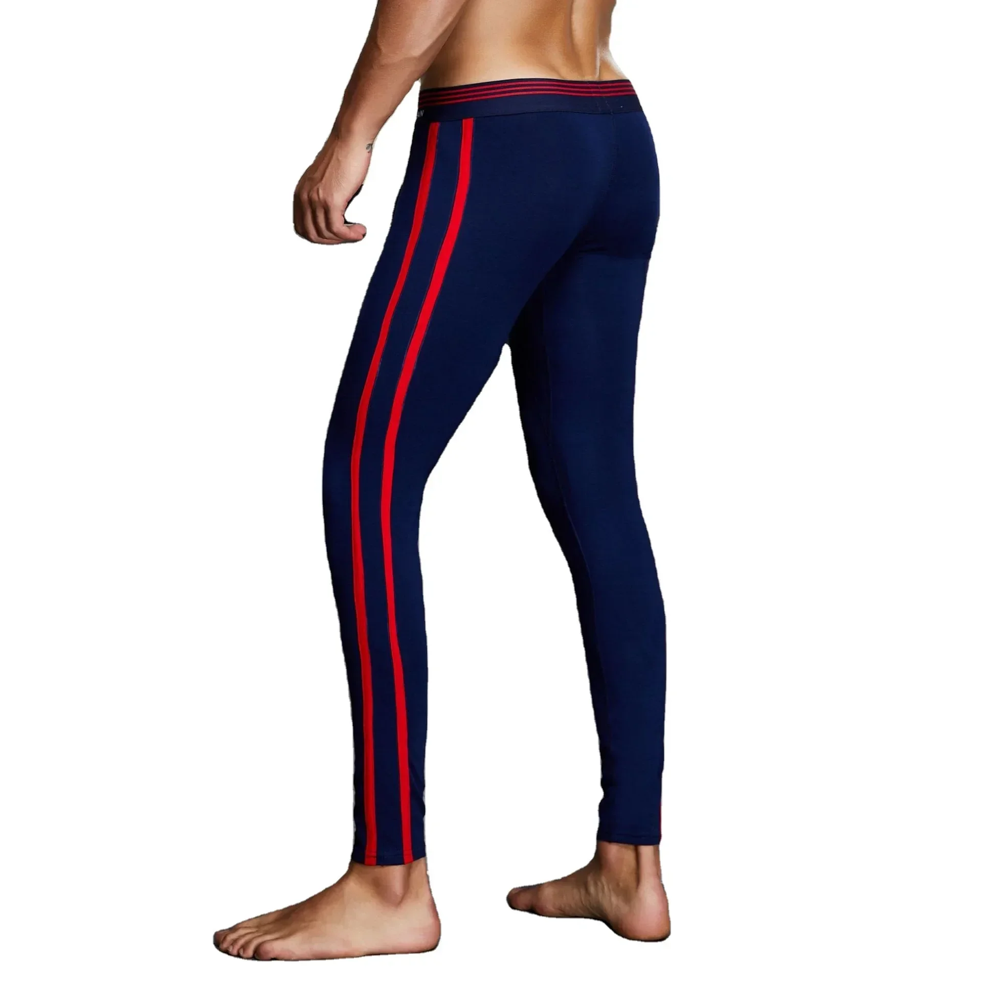 Men Men Winter Thermal Underwear Pants Soft Cotton Side‑Stripe Design Warm Long Johns For Daily Wear - Aliexpress Deal