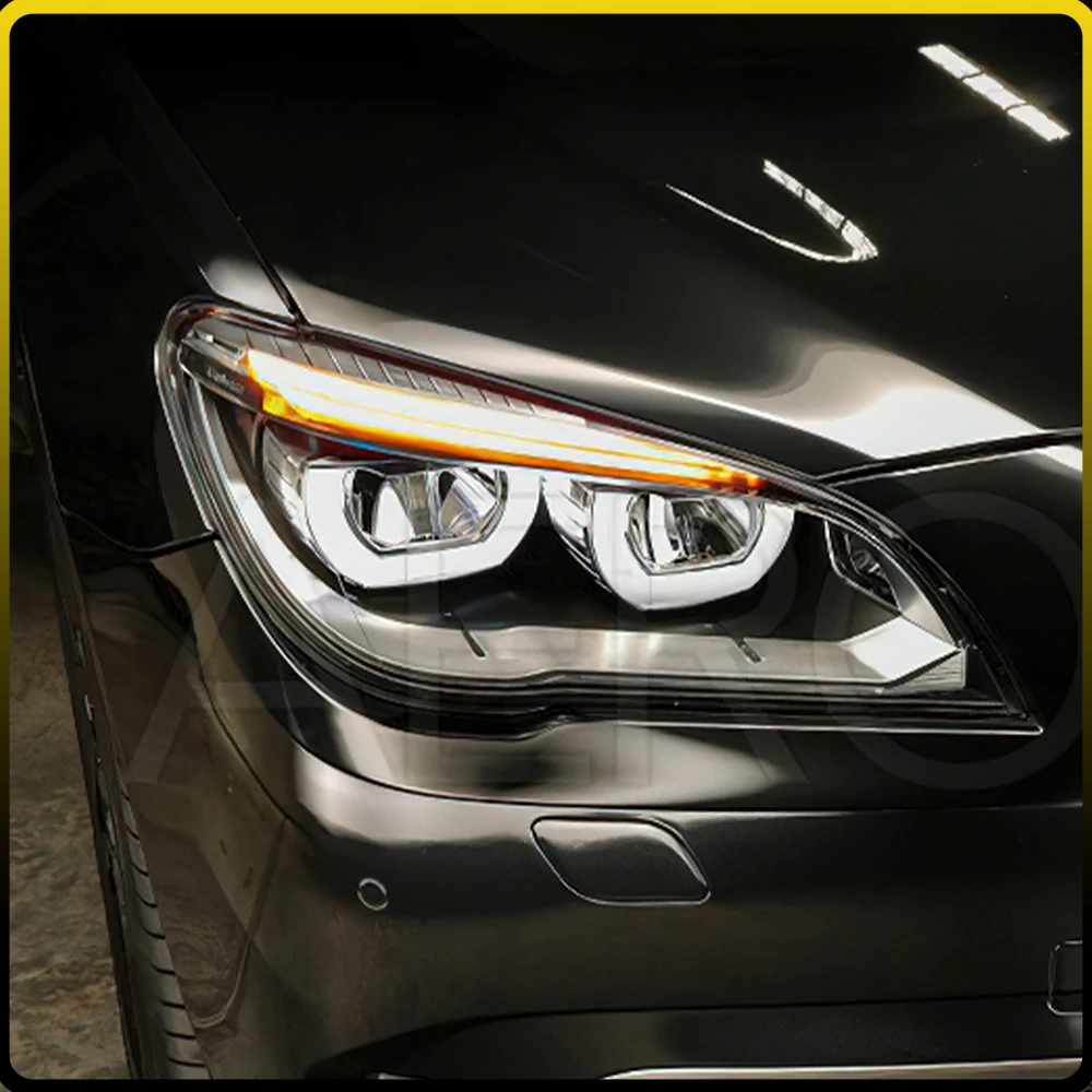 For BMW 7 Series F02 2009-2015 LED Auto Low To High Spec Headlights Assembly Projector Lens Car Tool Accessories Plug and Play
