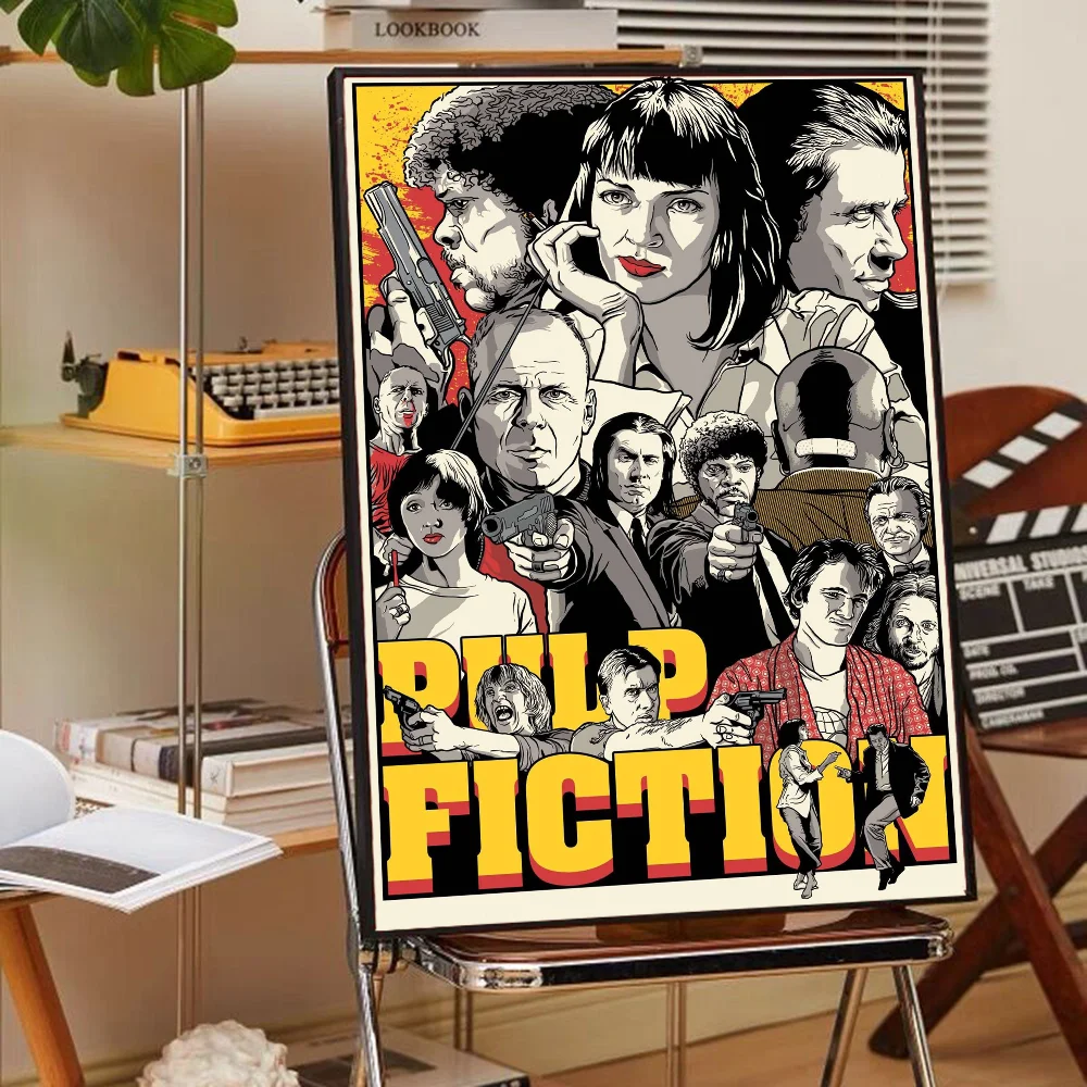 Movie Pulp Fiction Anime Posters Sticky Whitepaper Prints Posters Artwork Kawaii Room Decor