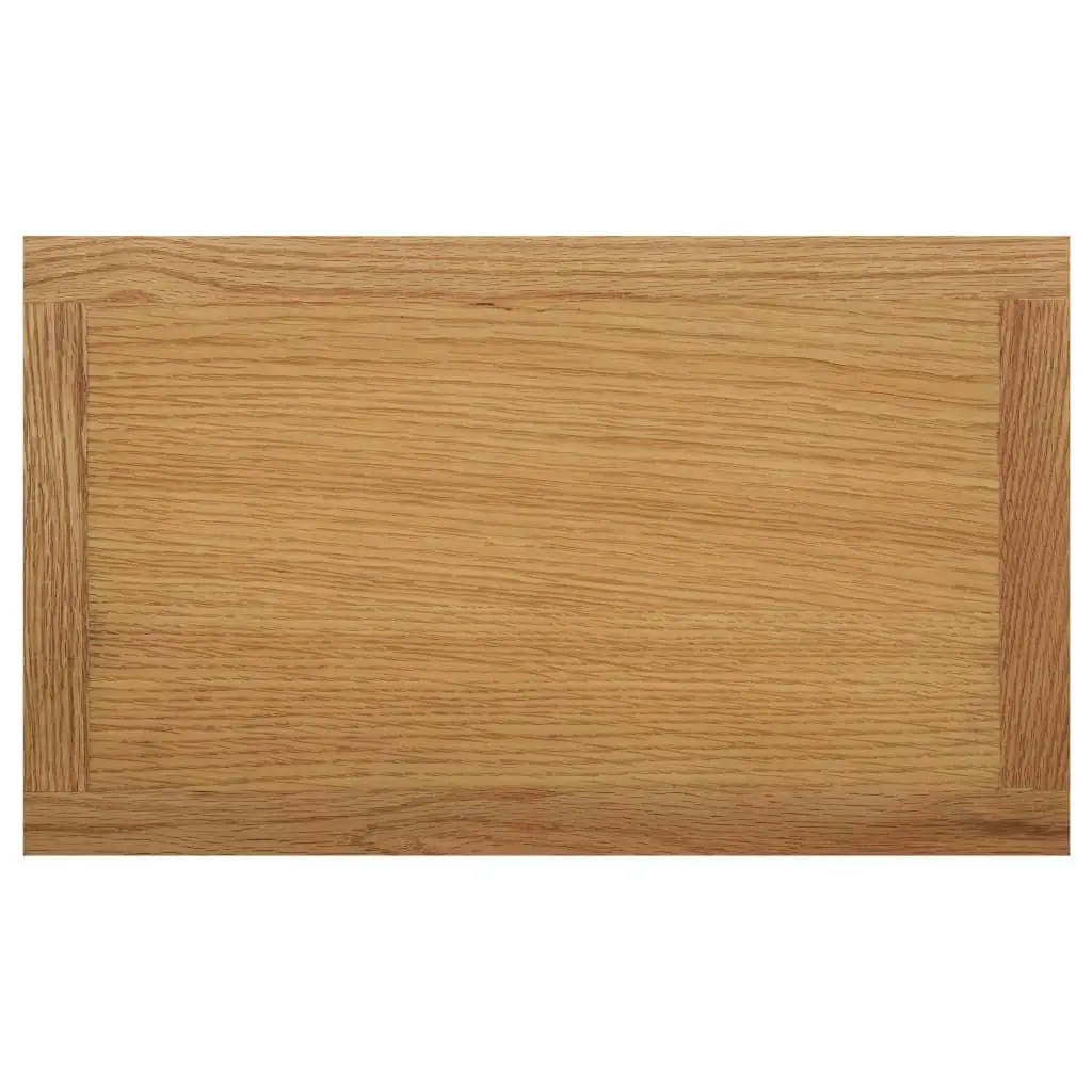 Solid Oak Wood Magazine Table - 17.7x10.6x16.5 Modern Design for Living Room Storage image 4