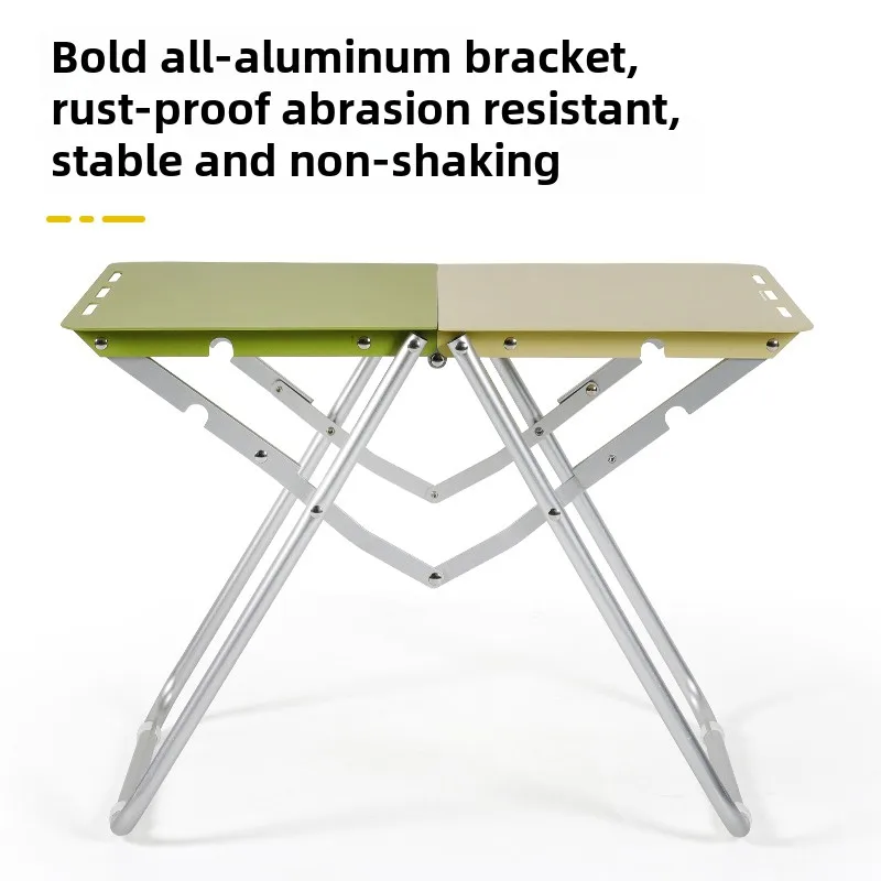 Outdoor folding table Aluminum alloy quick-opening table Ultra-light picnic camping small