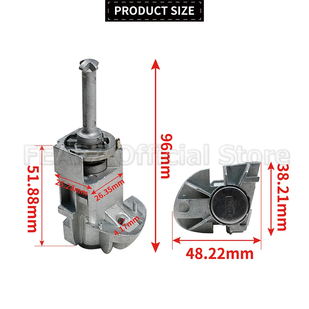 For BMW 3 Series E46 325Ci 325i 325xi 330Ci 330i 330xi M3 51217019975 Left Driver Door Lock Cylinder Barrel Assembly With 2 Keys