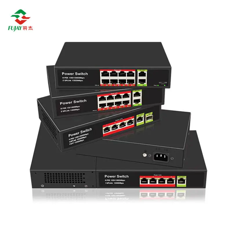 Imagem -06 - Switches de Rede Gigabit de 24 Portas Switch Power Over Ethernet Poe de 24 Portas