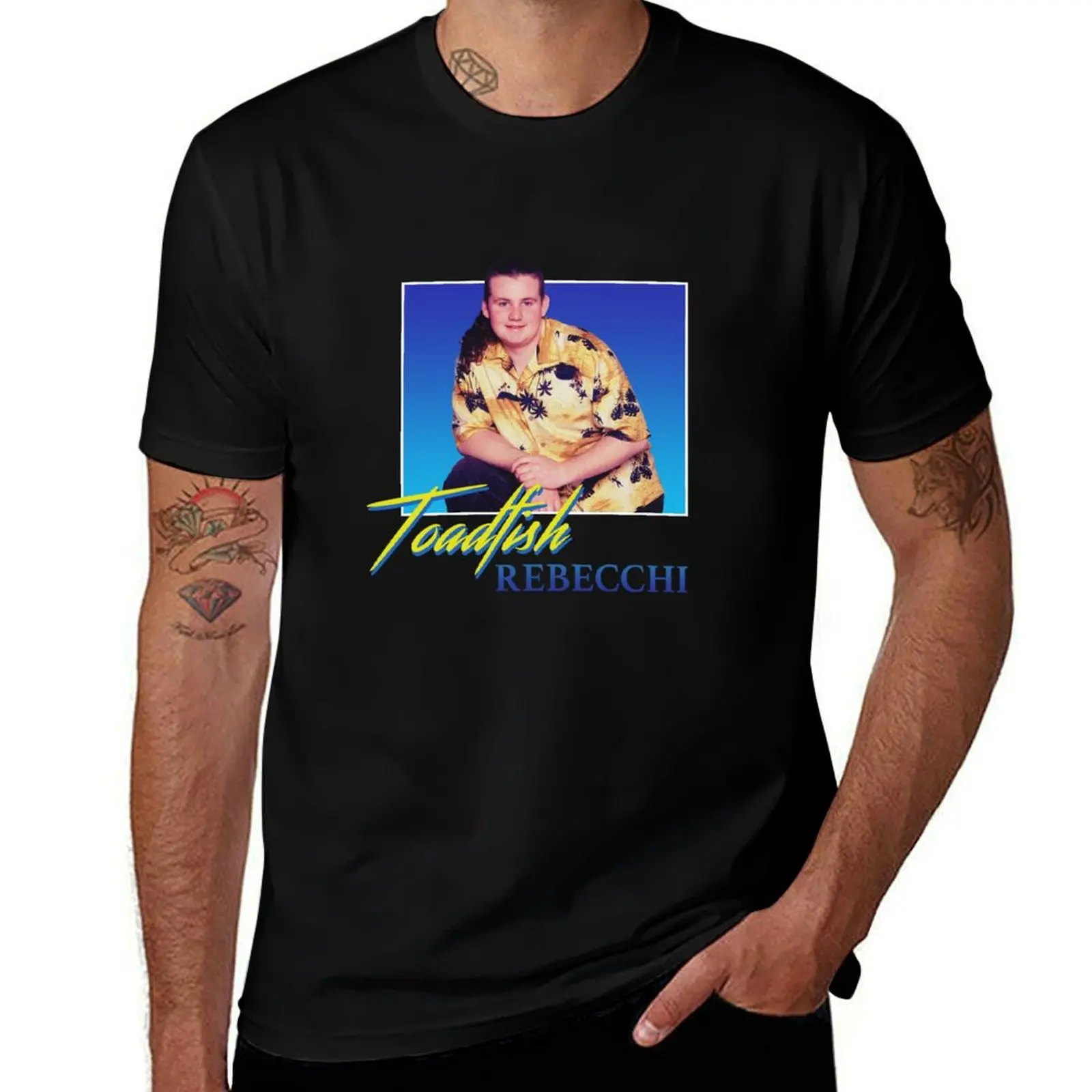 

Toadie from Neighbours (Toadfish Rebecchi) - 80s Style Nostalgic Print T-Shirt blue lock anime clothes t shirts for men pack