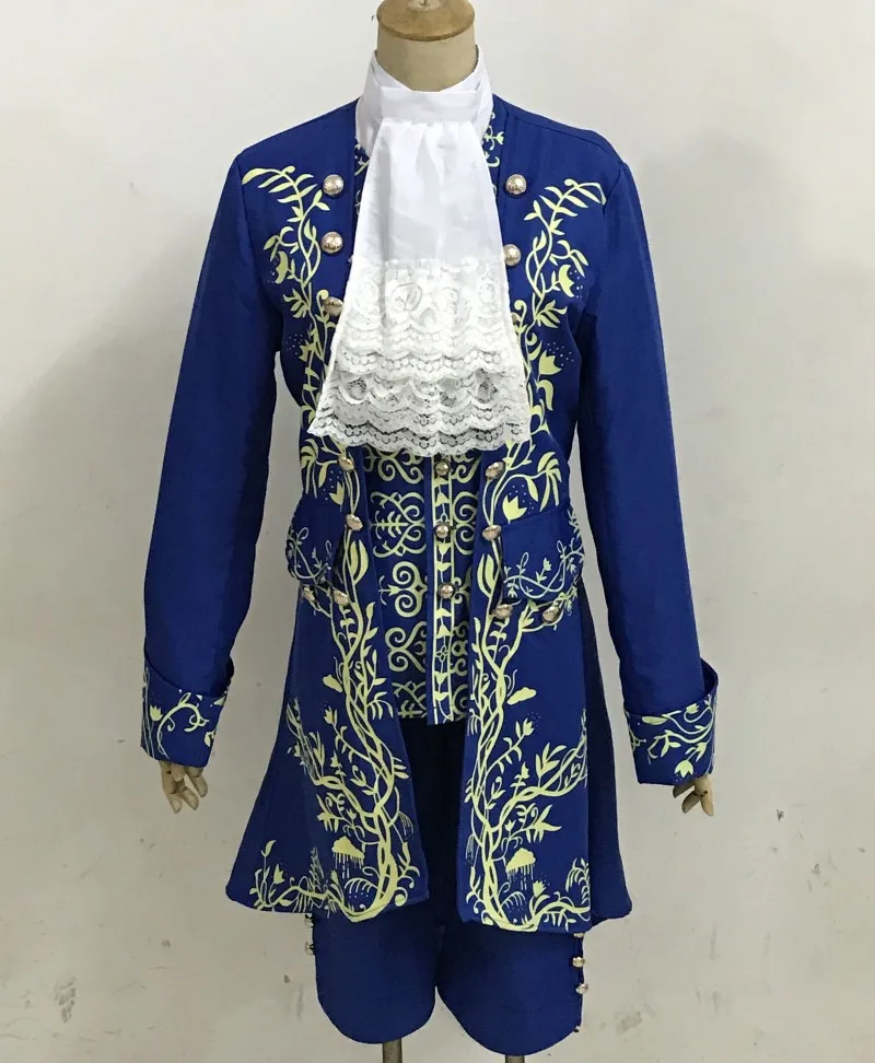 

Movie Prince Beast Cosplay Costume Blue Outfit Man Halloween Carnival Cosplay Beast Costumes for Adult