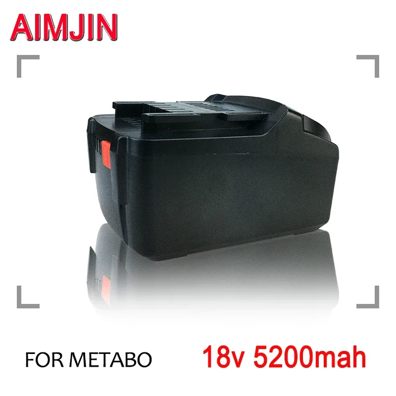 

18V 5200mAh Battery for Metabo Cordless Power Tool Drill Drivers Wrench Hammers,for 625592000 625591000 Tool Battery