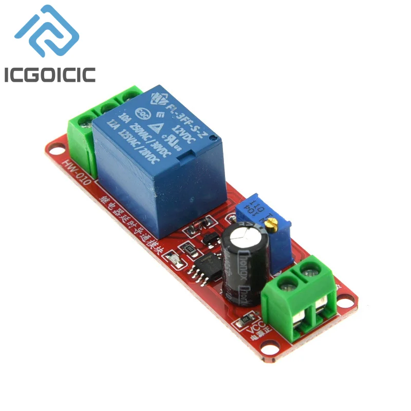 DC 5V 12V Time Delay Relay NE555 Time Relay Shield Timing Relay Timer Control Switch Car Relays Pulse Generation Duty Cycle