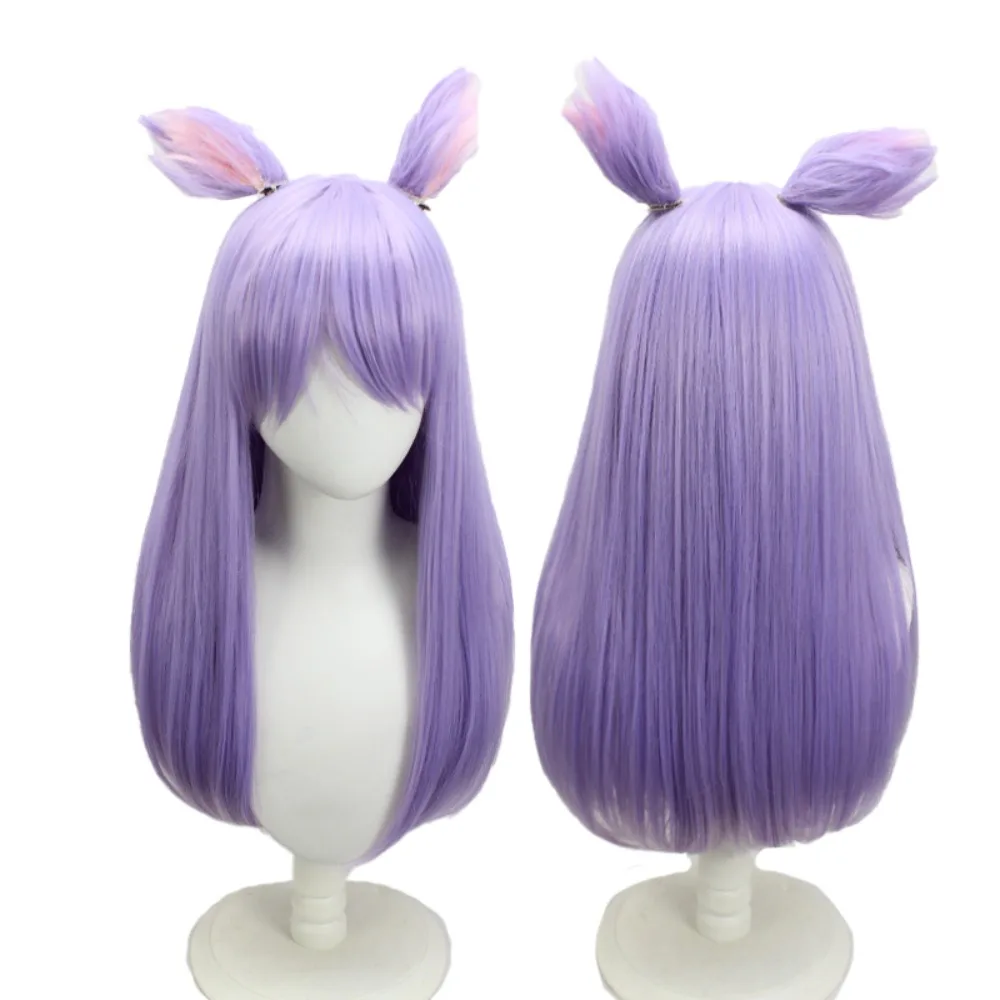 

Mejiro McQueen Cosplay Wig Uma Musume Pretty Derby Special Purple Color Anime Hair with Ears