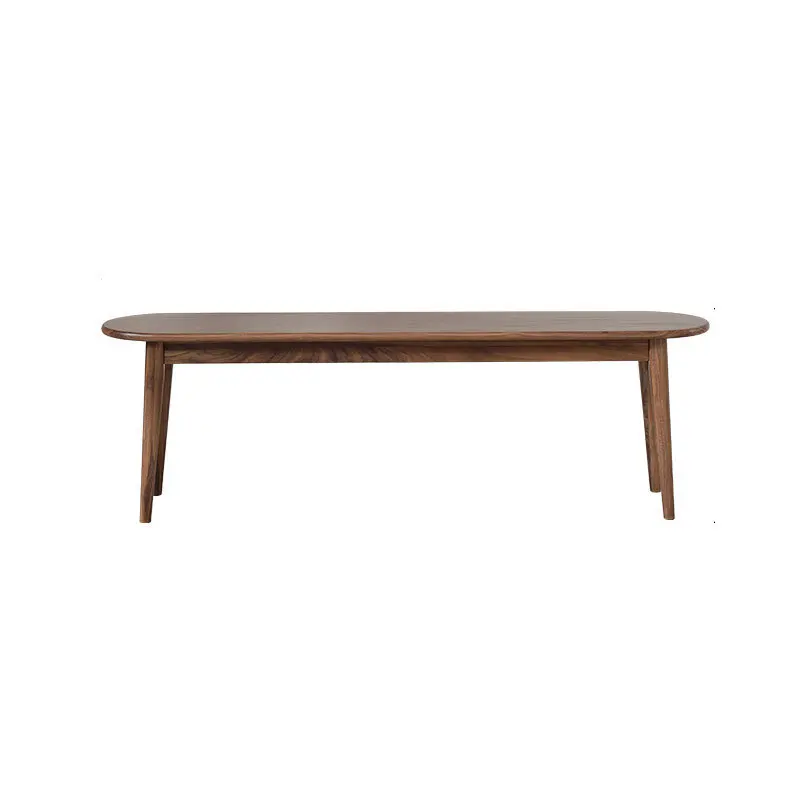 

Black walnut bench dining stool bedside bench shoe changing stool