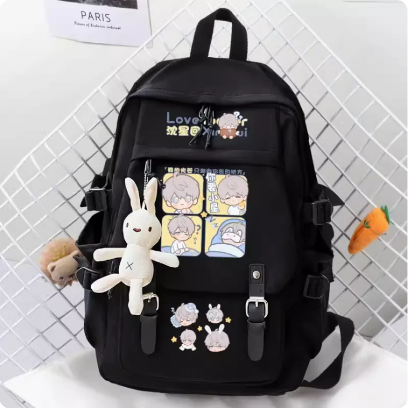 Anime Love and Deepspace Xavier Big Capacity Girls Backpack Travel Bag Boy Teenager Schoolbag