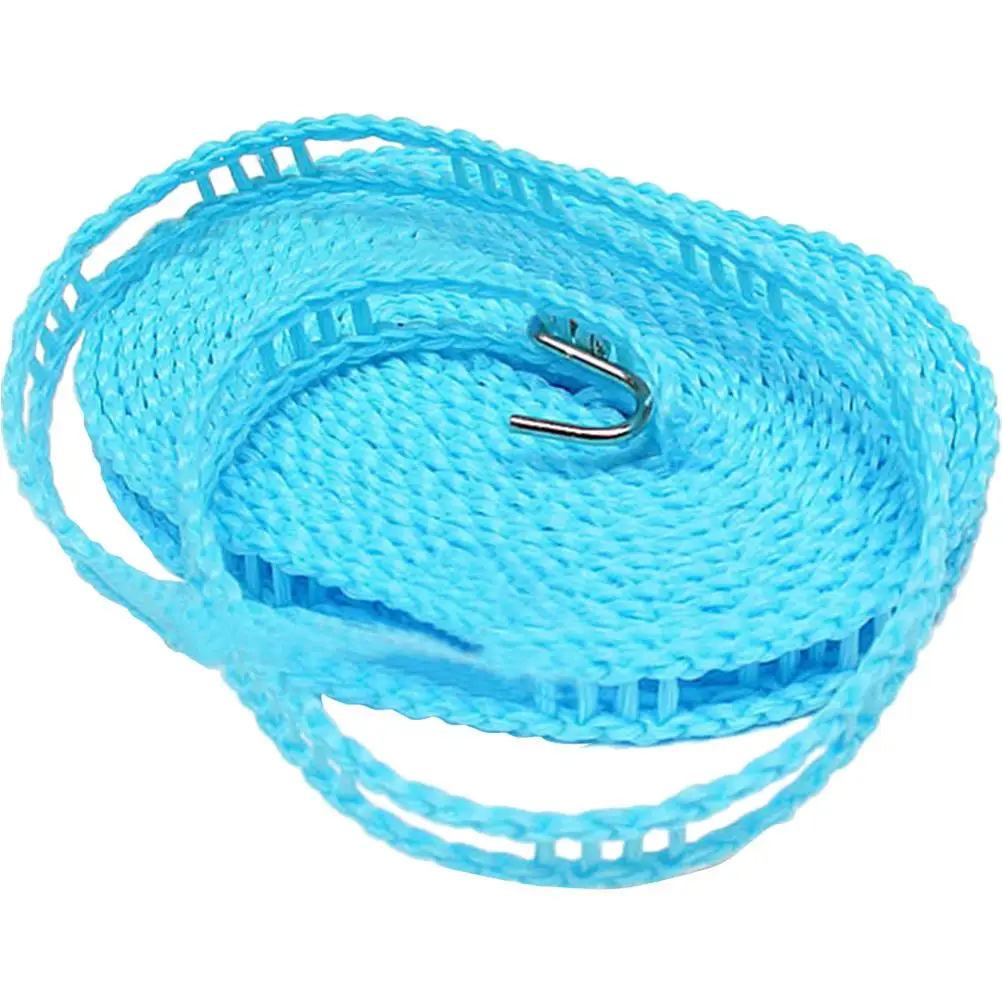 5M Nylon Clothesline Rope Rope Fence Style Windproof Outdoor Camping Adjustable Drying Rack Heavy Laundry