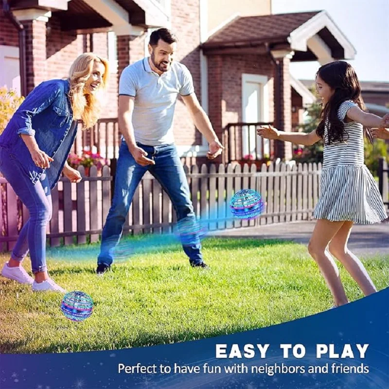 Toys For Kids Luminous Toys Flying Ball Sensing Automatic Rotation Magic Ball Children's Games Outdoor Party Toys Holiday Gifts