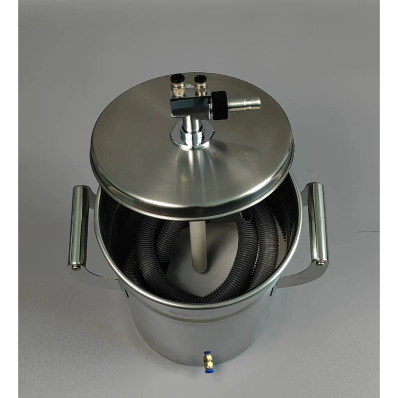 Small Powder Coating Hopper Portable Stainless Steel Can Used for Electrostatic Spraying of Coatings Steel Tank