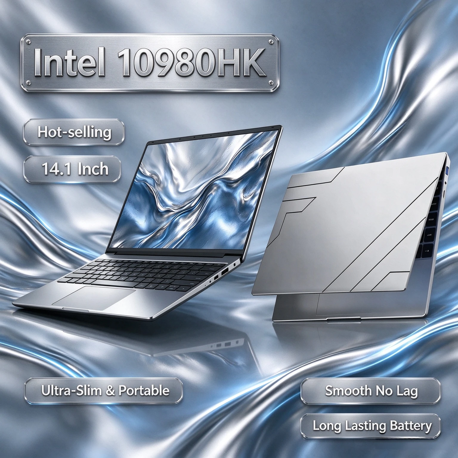 Gaming Laptop Intel Core i9 10980HK 14.1 Inch Ultra Slim 32GB RAM 2TB SSD 1920x1080 Backlit Keyboard Office PC Pro Max
