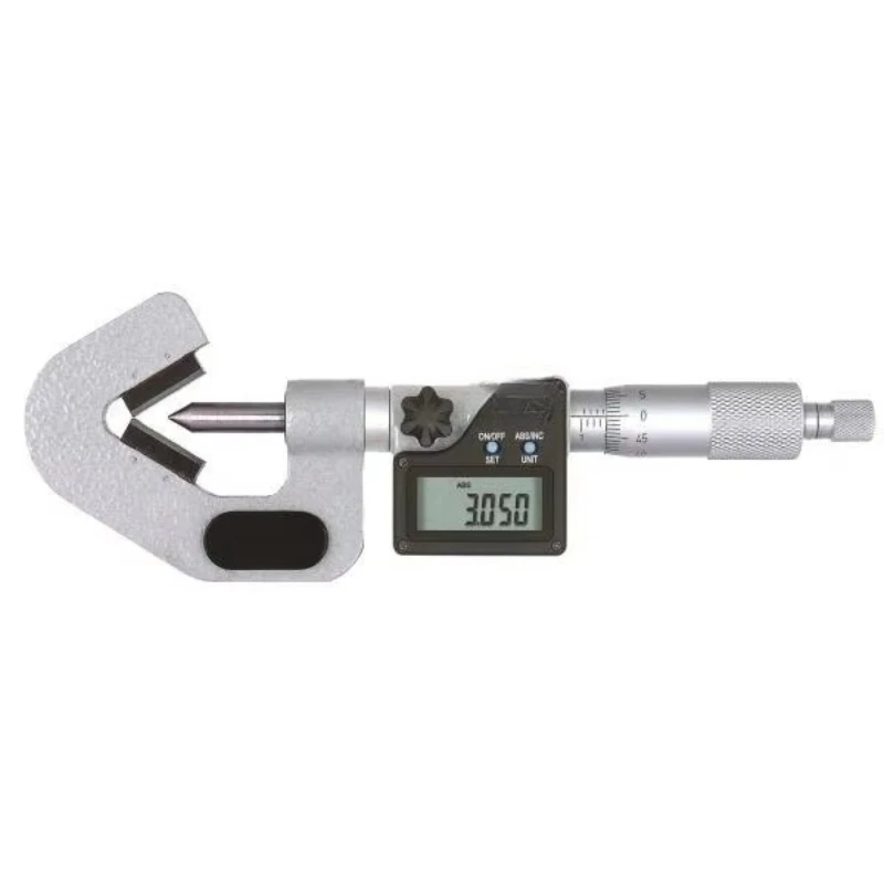 

Digital external micrometer with IP65 prism anvil for outdoor measurement