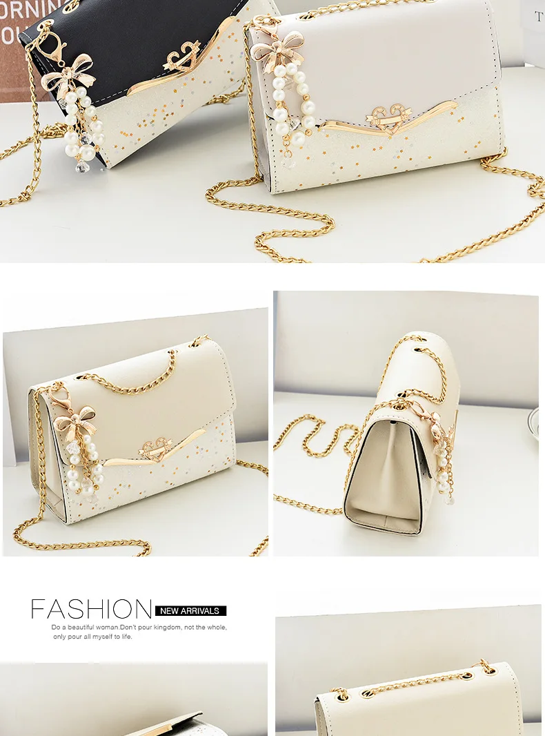 Hochwertige Handtasche aus PU-Leder, Damenhandtasche, einfarbige Umhängetasche, Damen-Messenger-Tasche, kleine Tragetasche für Damen und Mädchen. – Detail 9